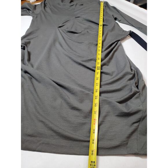 BRUNELLO CUCINELLI Italy Womens 6 DRESS Designer Avant Garde *flaws* Wool Gray - Picture 14 of 15